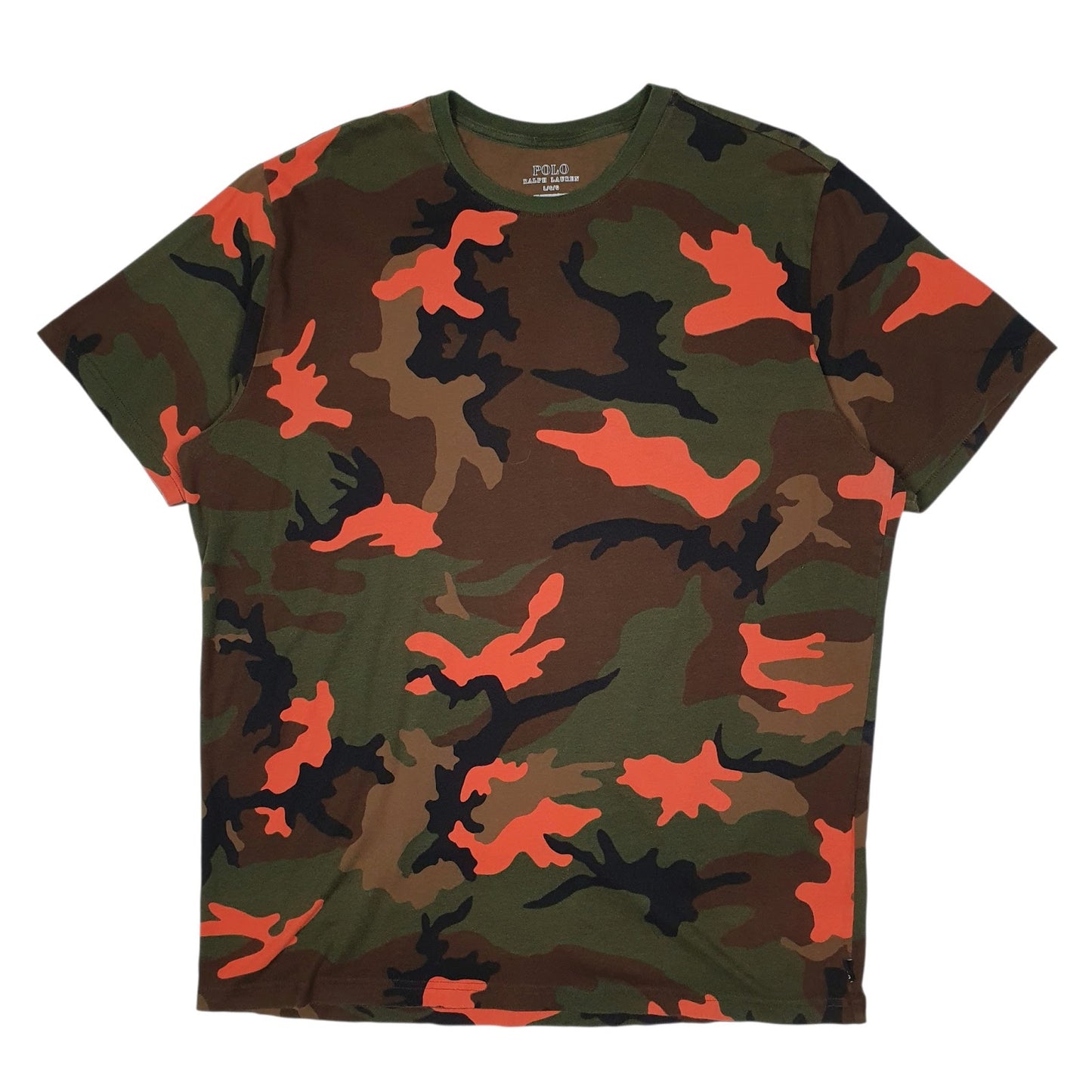 Mens Green Polo Ralph Lauren Camo Camouflage Short Sleeve T Shirt