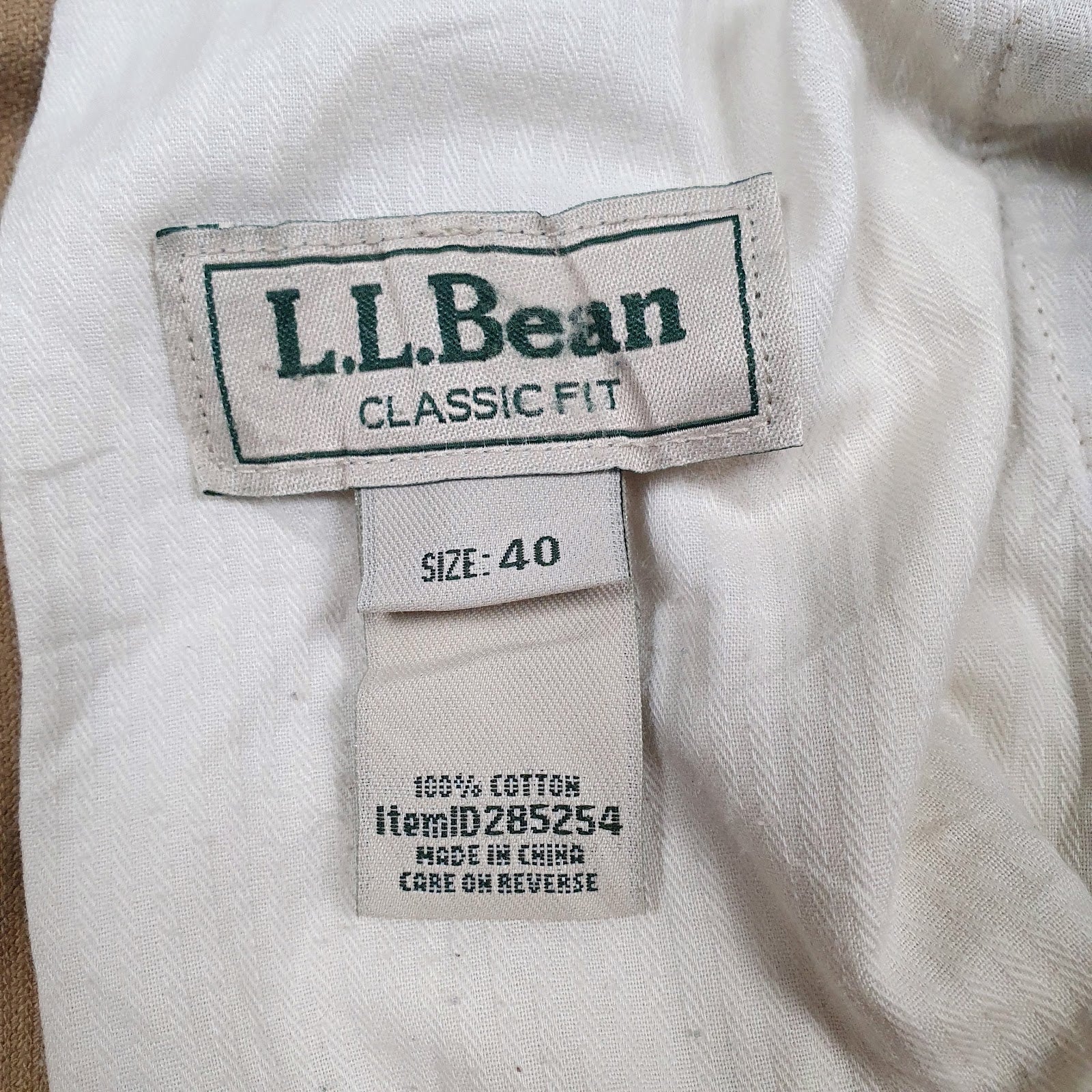 Mens Brown L.L. Bean   Trousers
