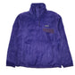 Womens Purple Patagonia Snap T Fluffy Quarter Zip Jumper