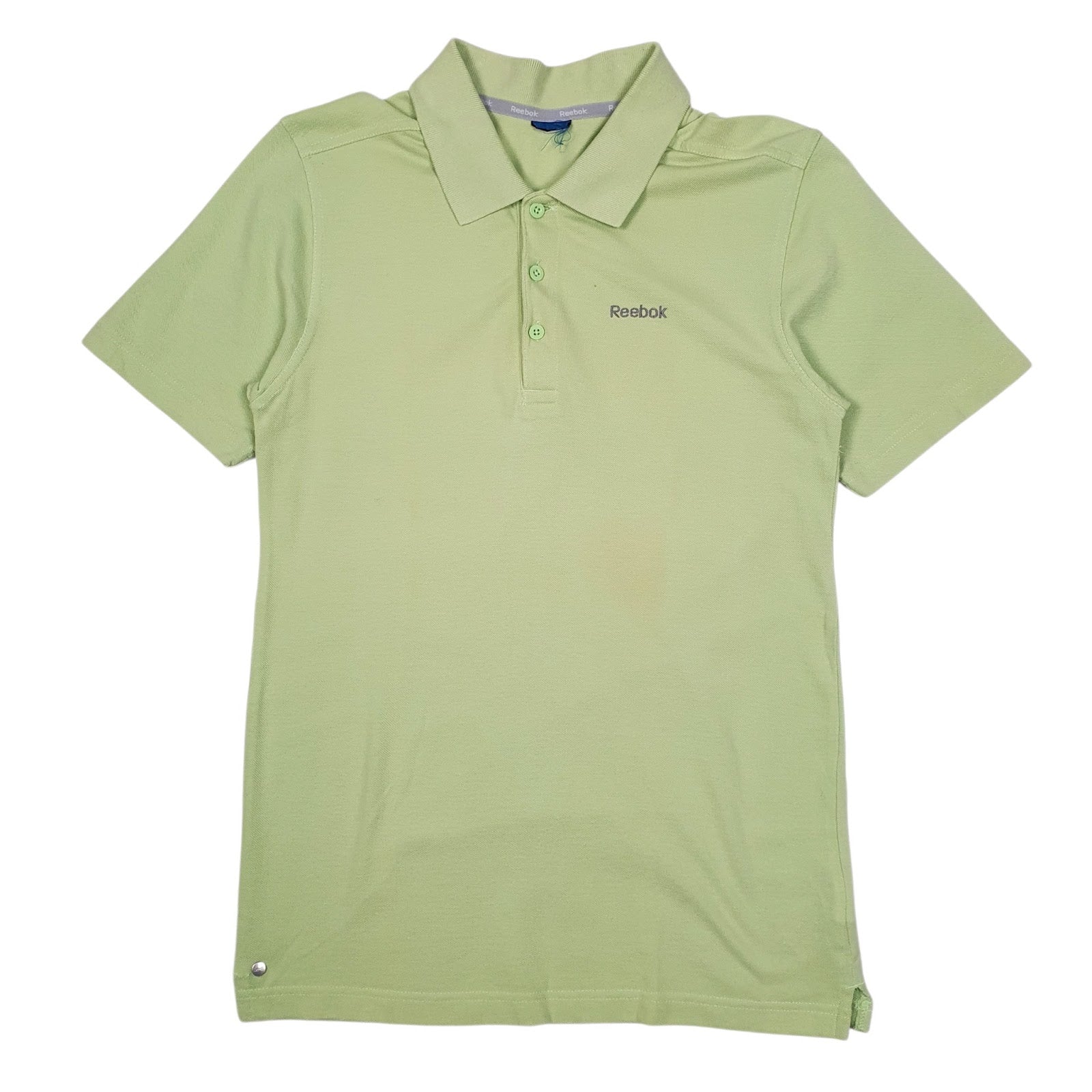 Mens Green Reebok  Short Sleeve Polo Shirt