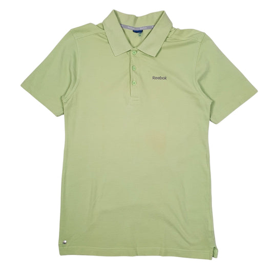 Mens Green Reebok  Short Sleeve Polo Shirt