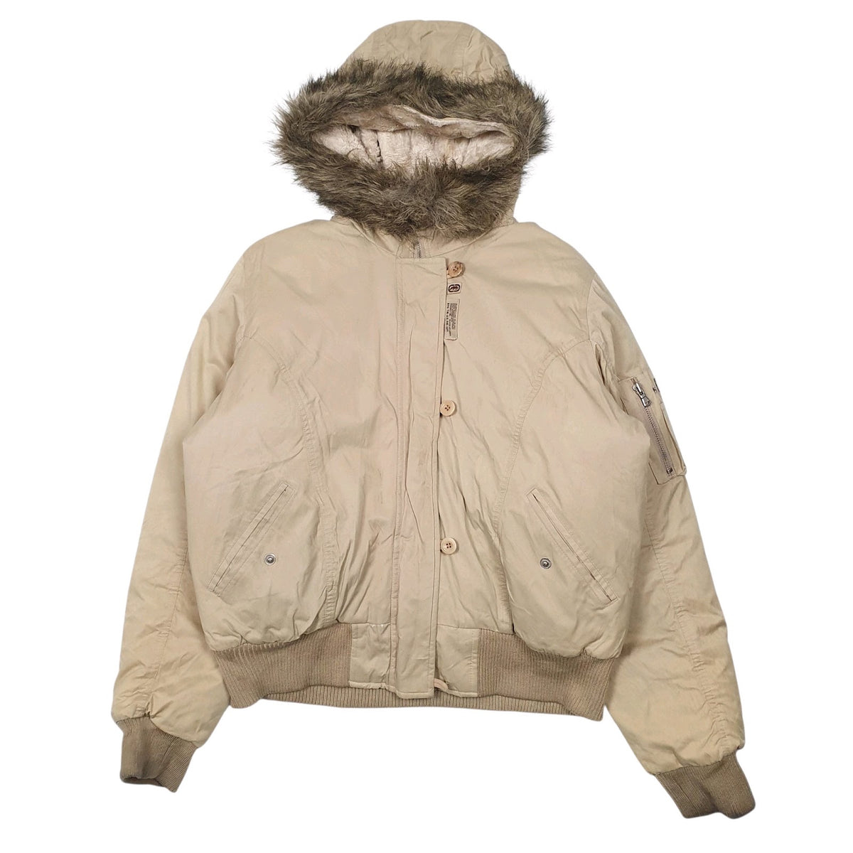 Womens Beige Ecko   Coat