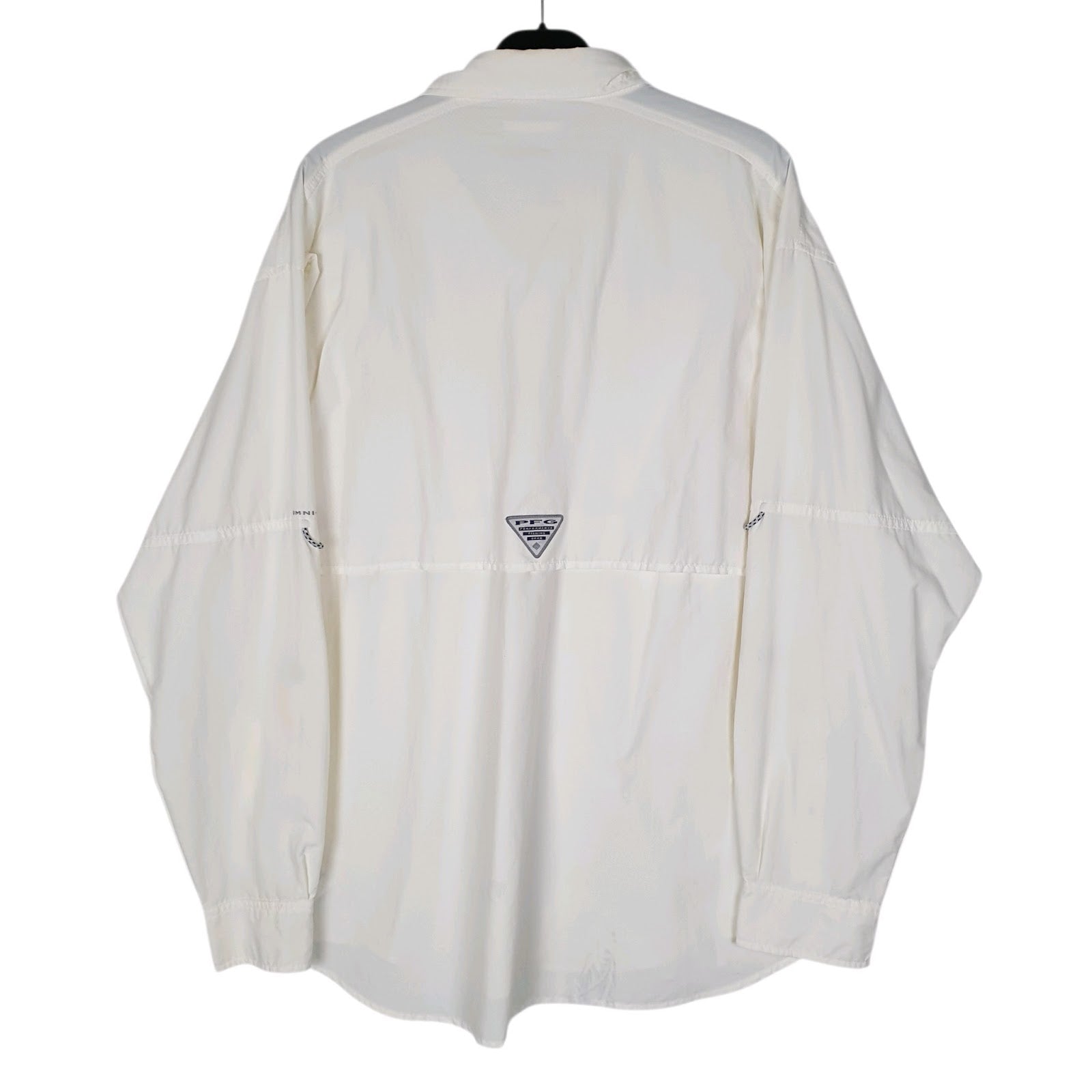 Mens White Columbia Sportswear Company PFG Fishing Omni Shade  Shirt