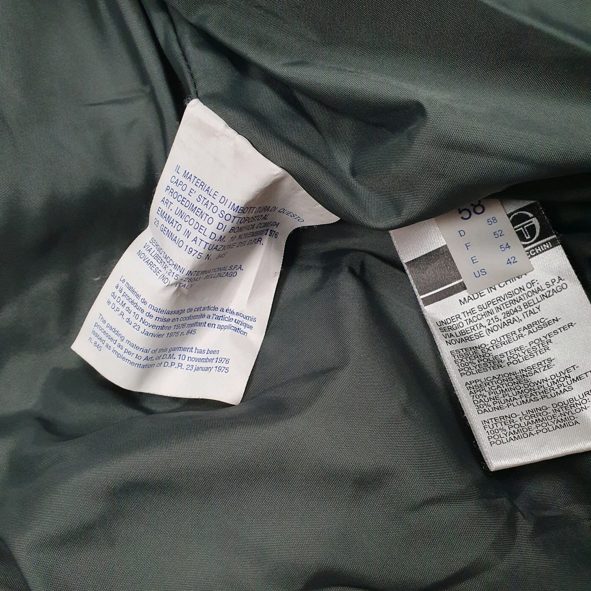 Mens Black Sergio Tacchini   Coat