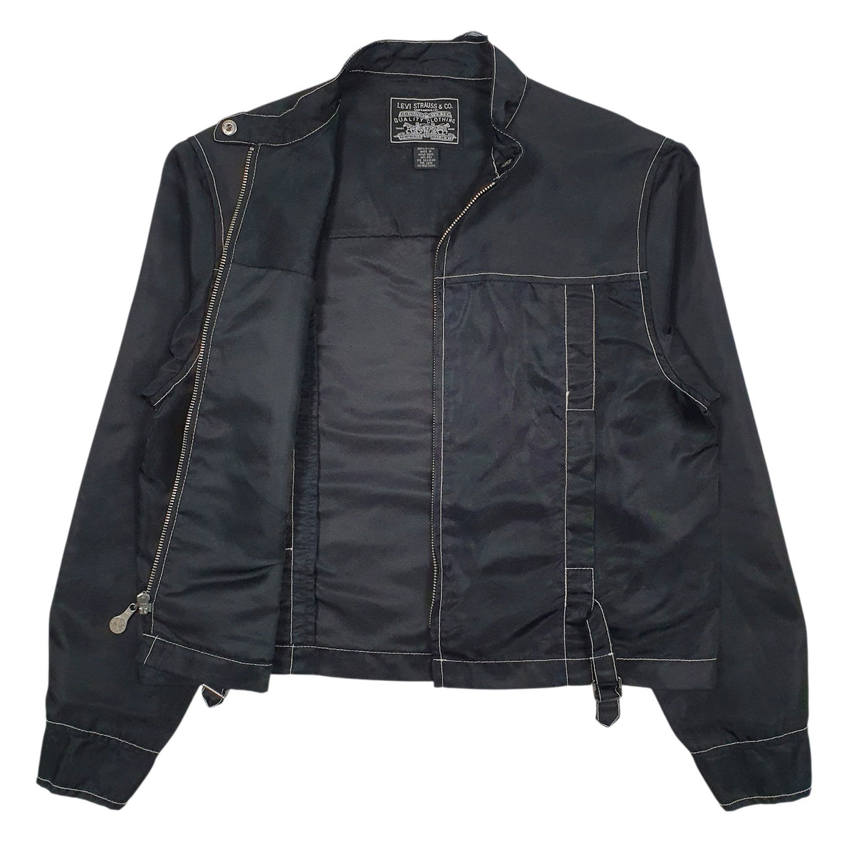 Womens Black Levis Lightweight Windbreaker  Coat