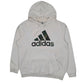 Mens White Adidas  Hoodie Jumper