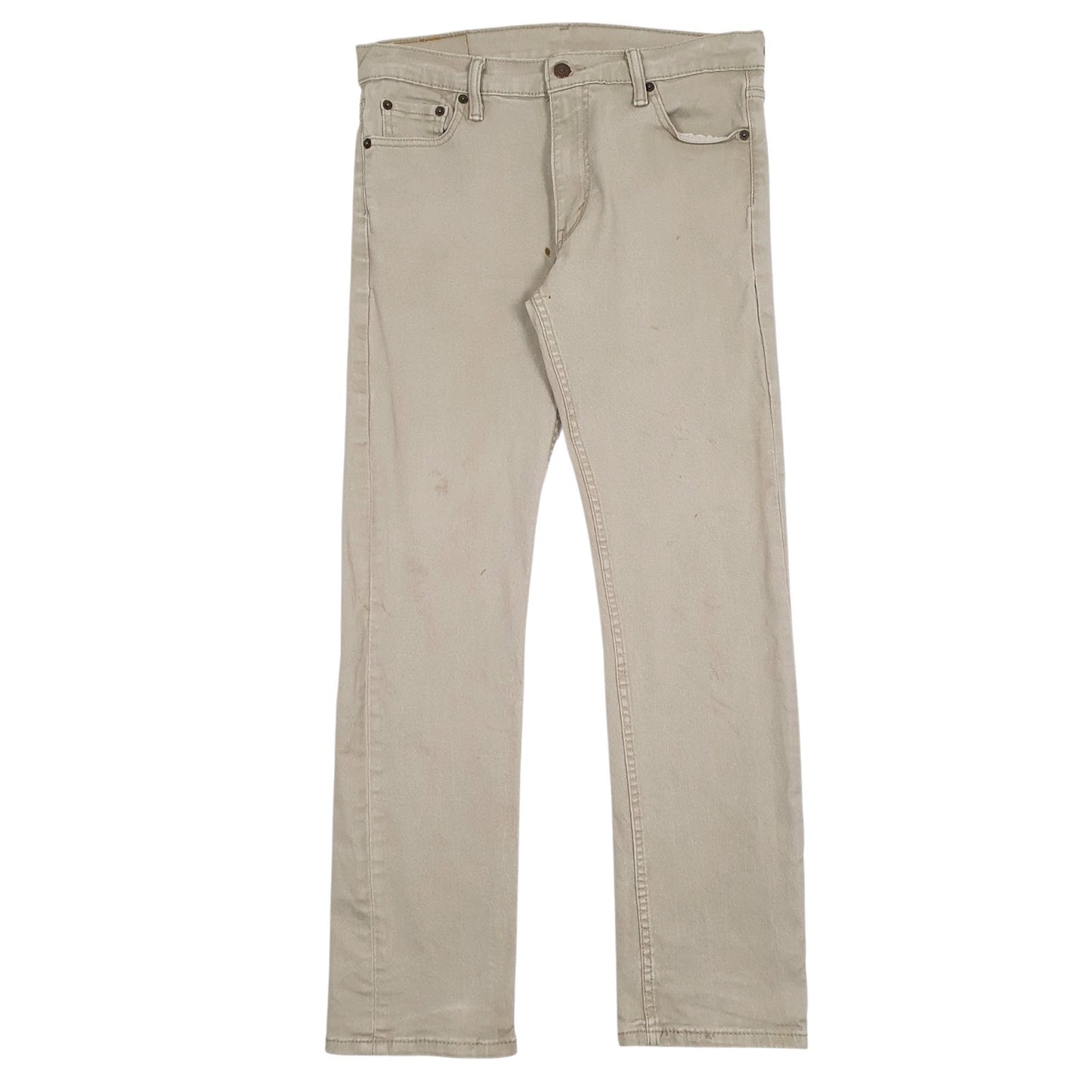 Mens Beige Levis  513 JeansW30 L30