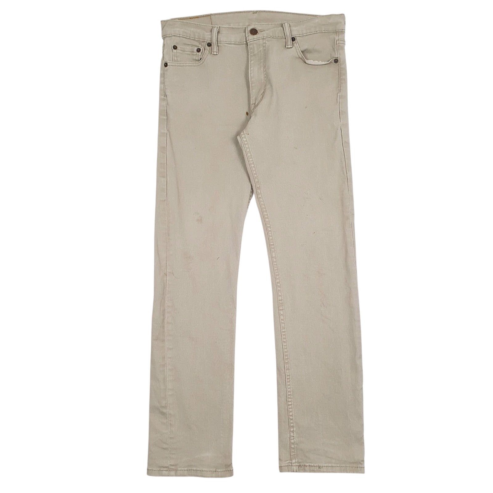 Mens Beige Levis  513 JeansW30 L30