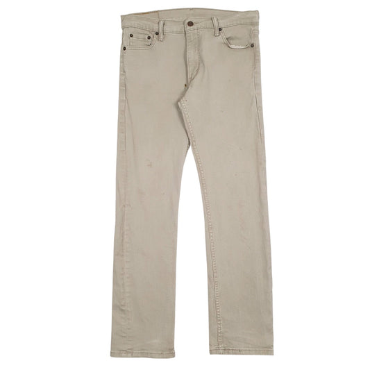 Mens Beige Levis  513 JeansW30 L30