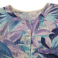Womens Blue Unbranded Floral Blouse  T Shirt
