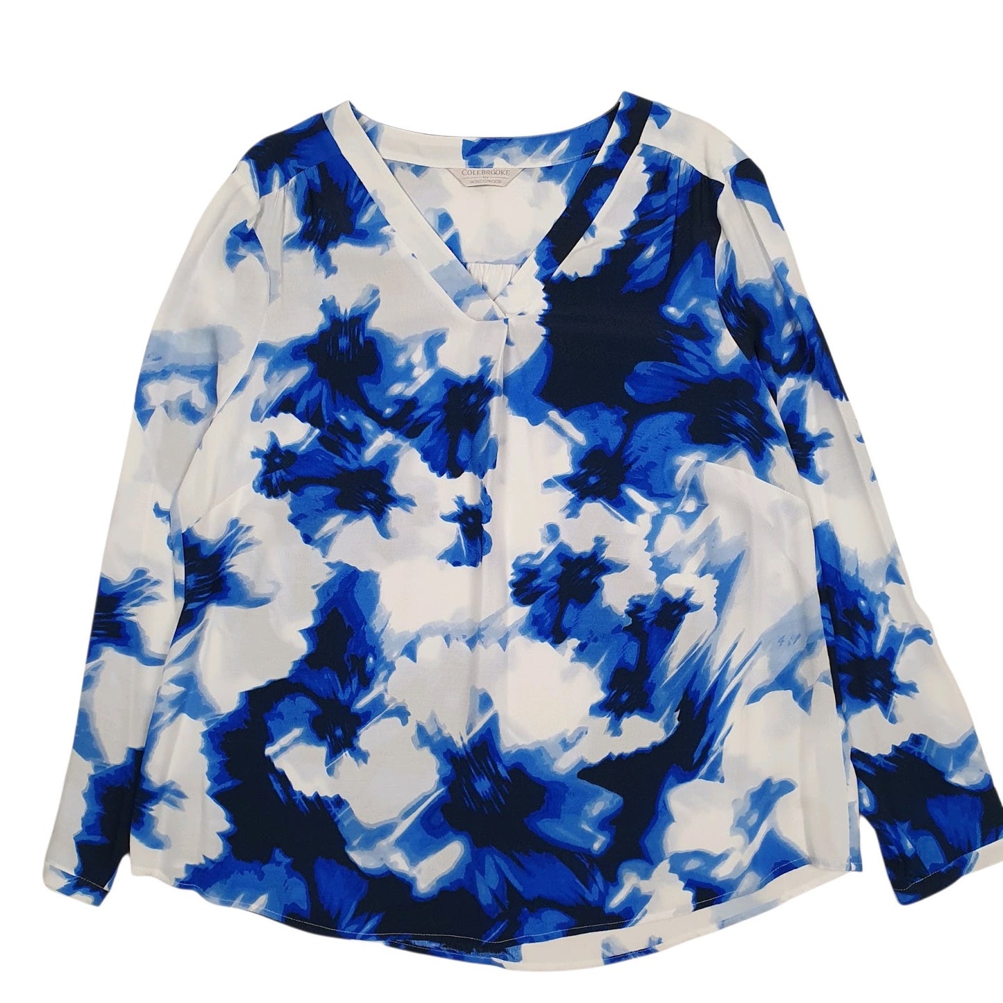 Womens Blue Windsmoor Blouse Colebrooke Long Sleeve T Shirt