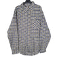 Mens Green J&P Brothers Vintage Flannel Long Sleeve Shirt