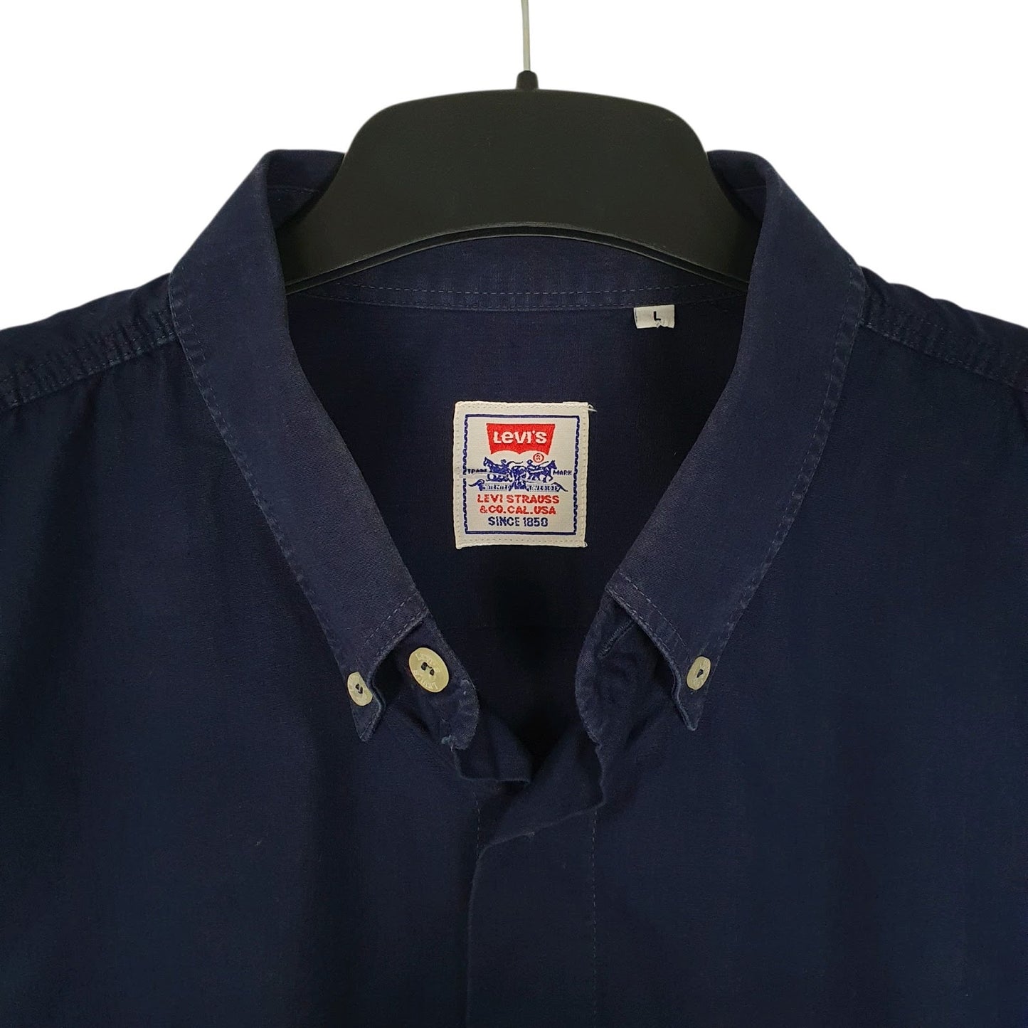 Mens Navy Levis   Shirt
