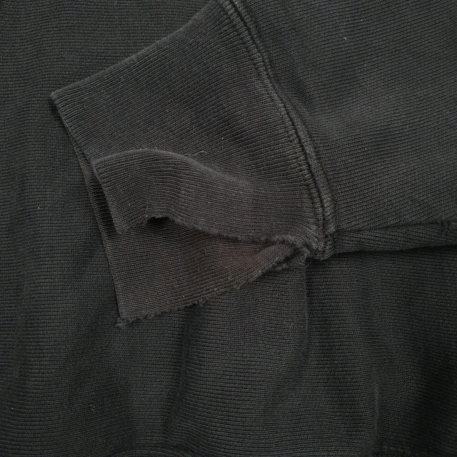 Mens Black Champion Reverse Weave Spellout Hoodie Jumper