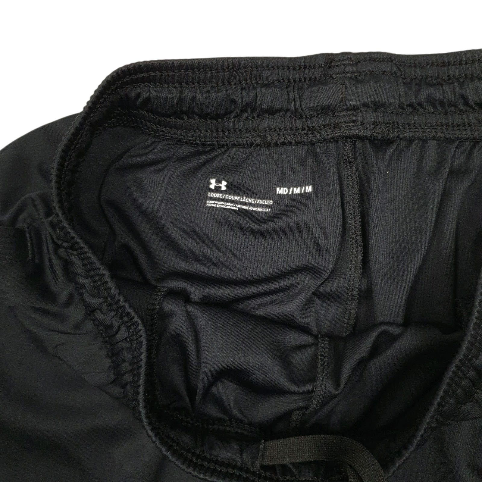 Mens Black Underarmour   Shorts