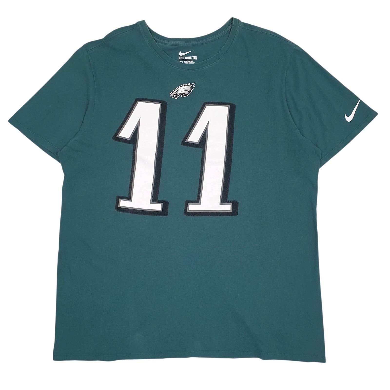 Mens Green Nike NFL Philadelphia Eagles Wentz Short Sleeve T Shirt