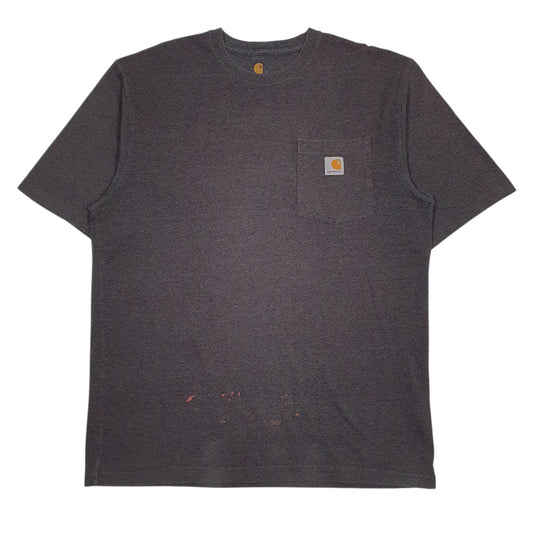 Mens Grey Carhartt  Short Sleeve T Shirt