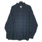 Mens Navy L.L.Bean Flannel Long Sleeve Shirt