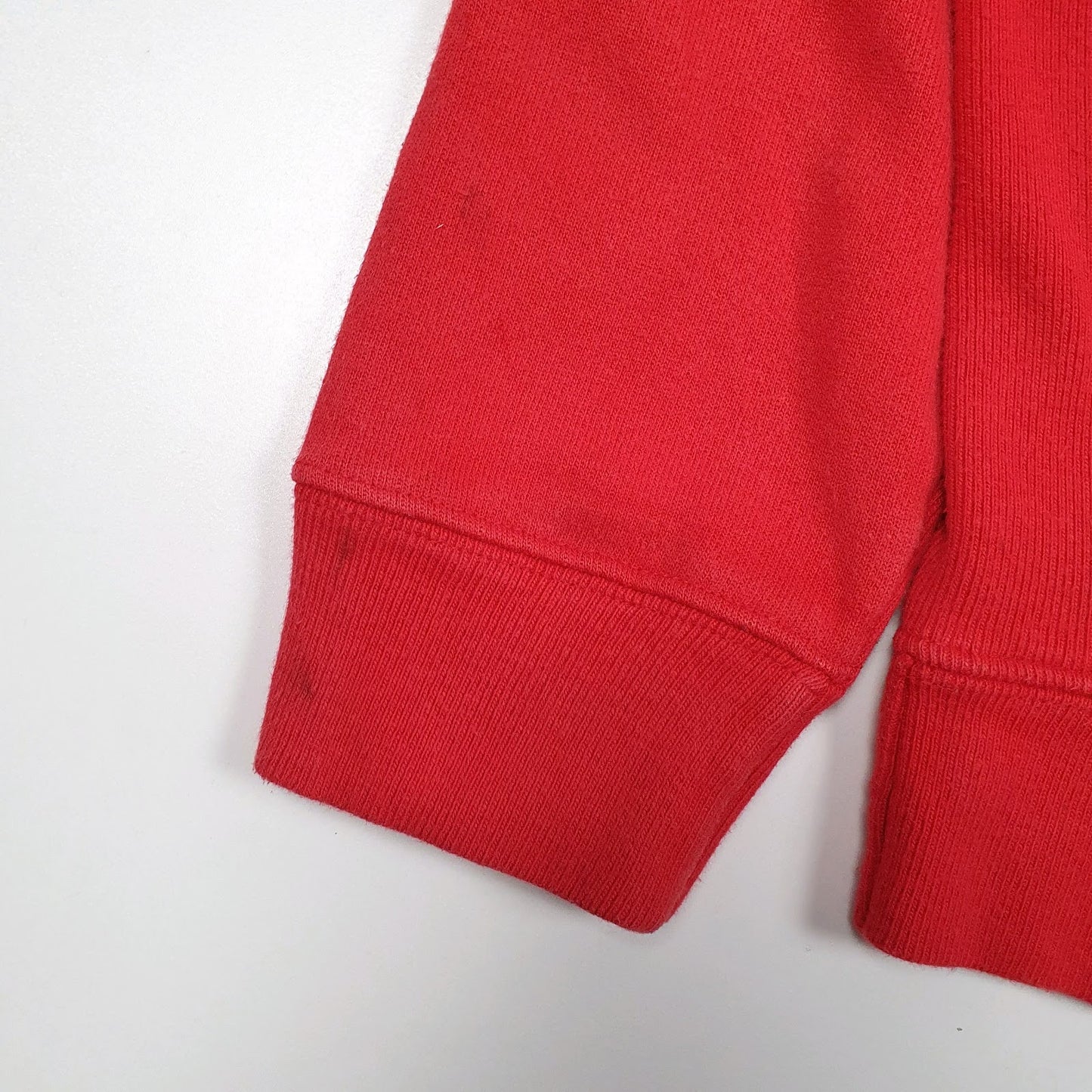 Womens Red Champion Reverse Weave Crewneck Jumper