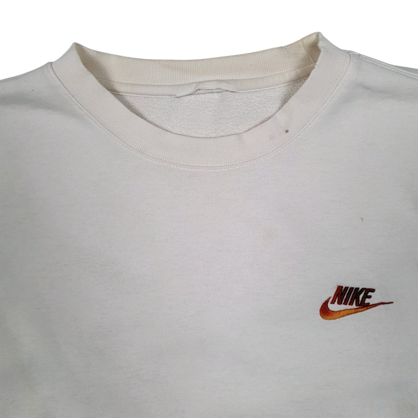 Mens White Nike  Crewneck Jumper