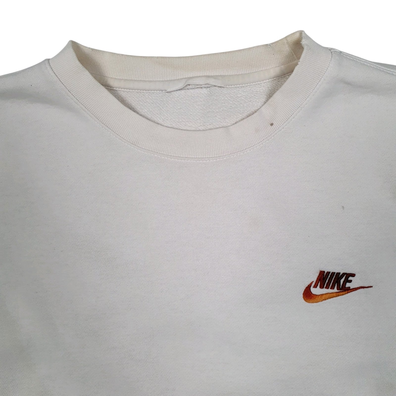 Mens White Nike  Crewneck Jumper