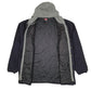 Mens Navy Wrangler Hooded Chore  Coat