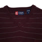Mens Burgundy Chaps  V Neck Jumper