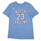Mens Blue Nike North Carolina Air Jordan Short Sleeve T Shirt
