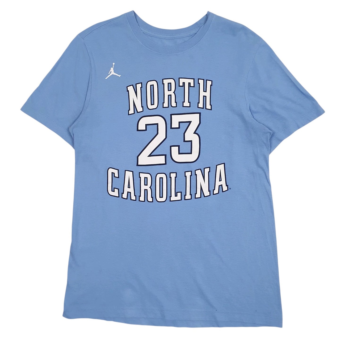 Mens Blue Nike North Carolina Air Jordan Short Sleeve T Shirt