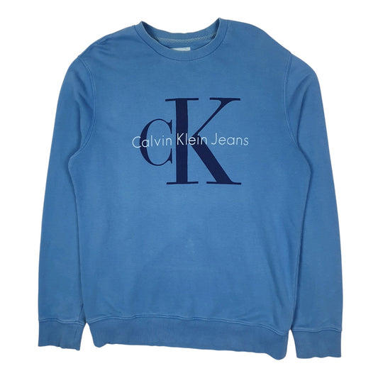 Mens Blue Calvin Klein  Crewneck Jumper