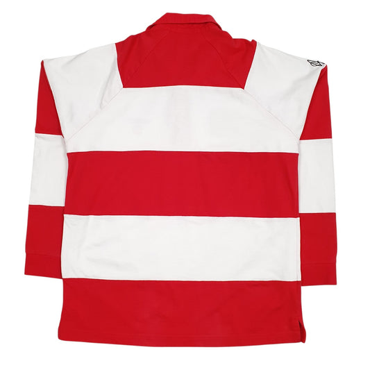 Mens Red Kariban Rugby  Polo Shirt