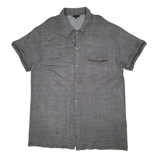Mens Grey Trussardi  Short Sleeve Shirt