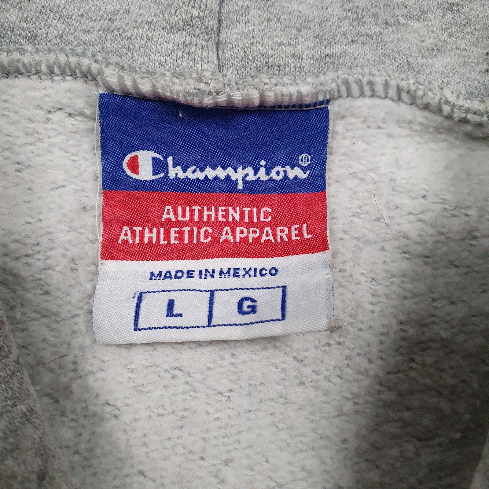 Mens Grey Champion  Hoodie Jumper