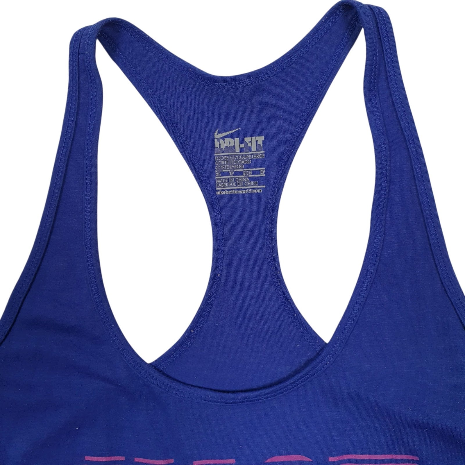 Mens Blue Nike Vest  T Shirt
