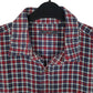 Mens Navy Sea Barrier Plaid Flannel  Shirt