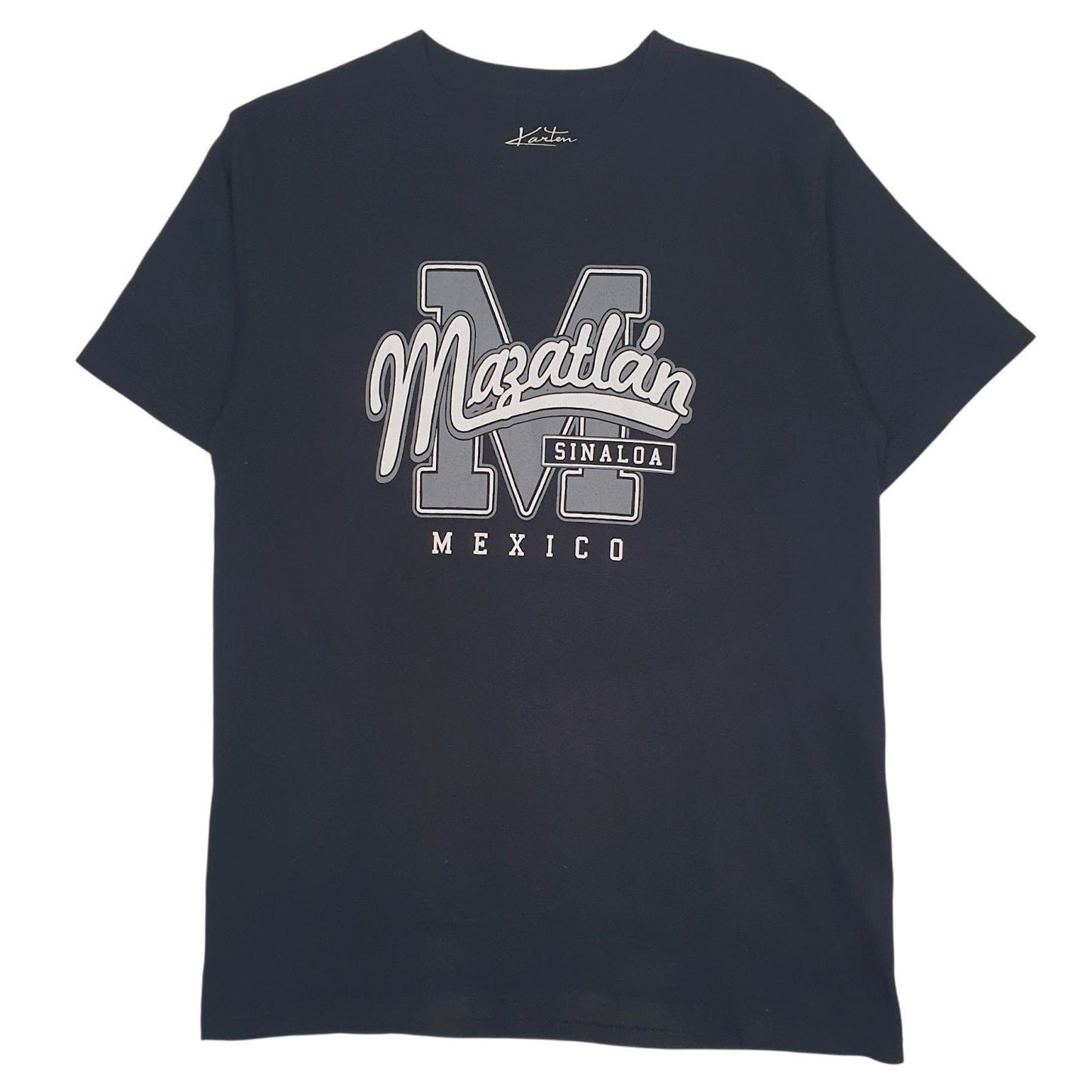 Mens Black Kanten Mexico Sinaloa Mazatlan Short Sleeve T Shirt