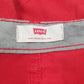 Mens Red Levis  Quarter Zip Shorts