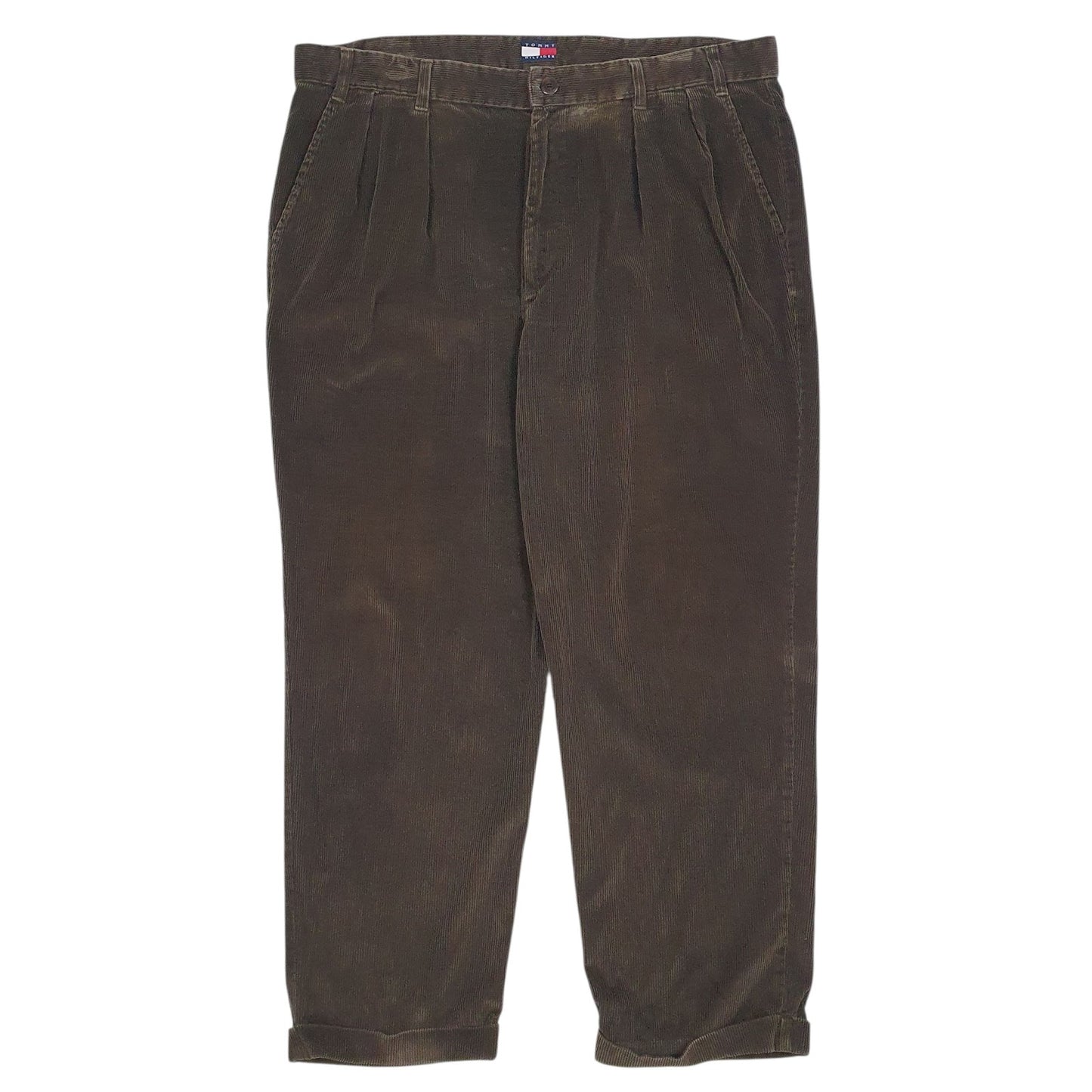 Mens Brown Tommy Hilfiger Vintage 90s Corduroy Trousers