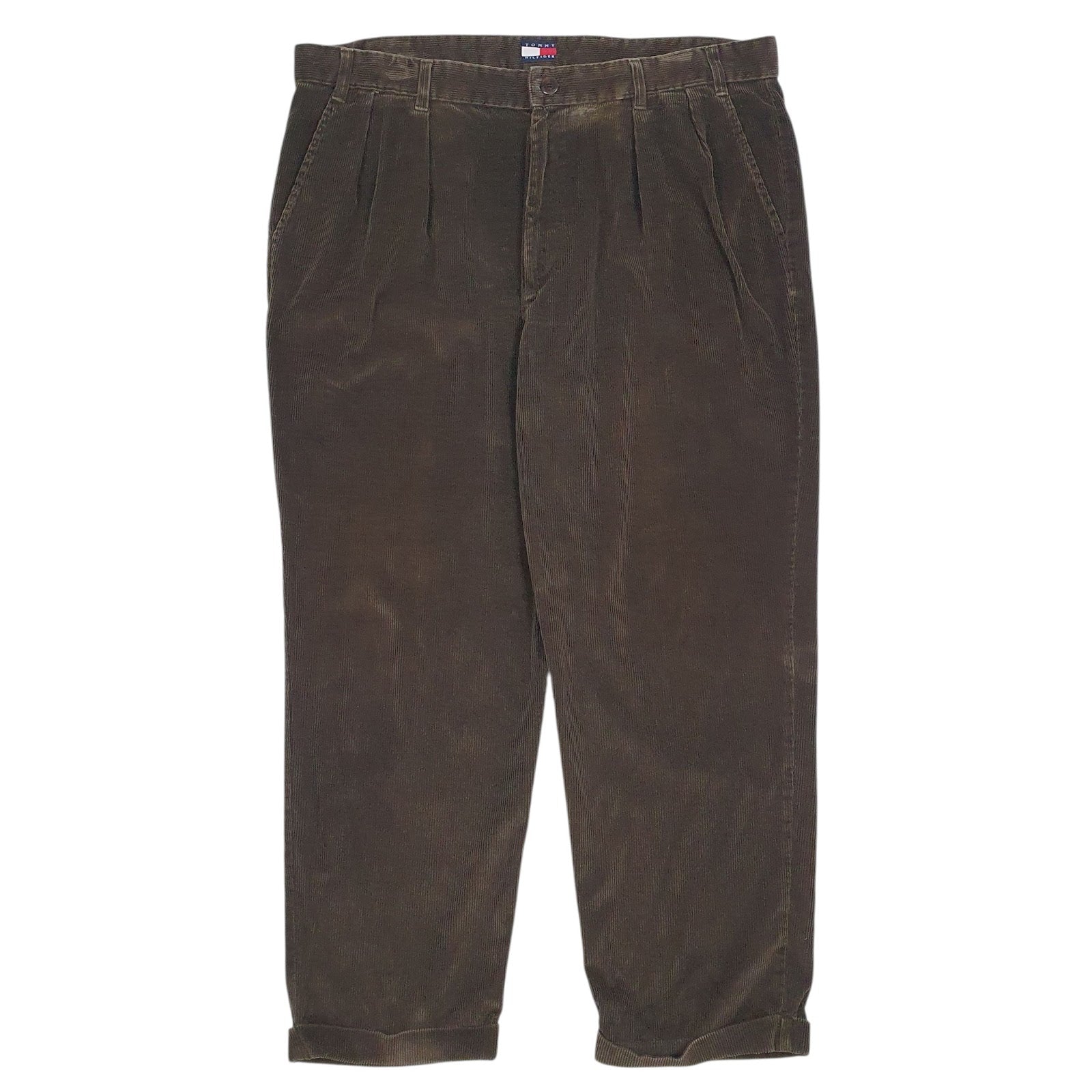 Mens Brown Tommy Hilfiger Vintage 90s Corduroy Trousers