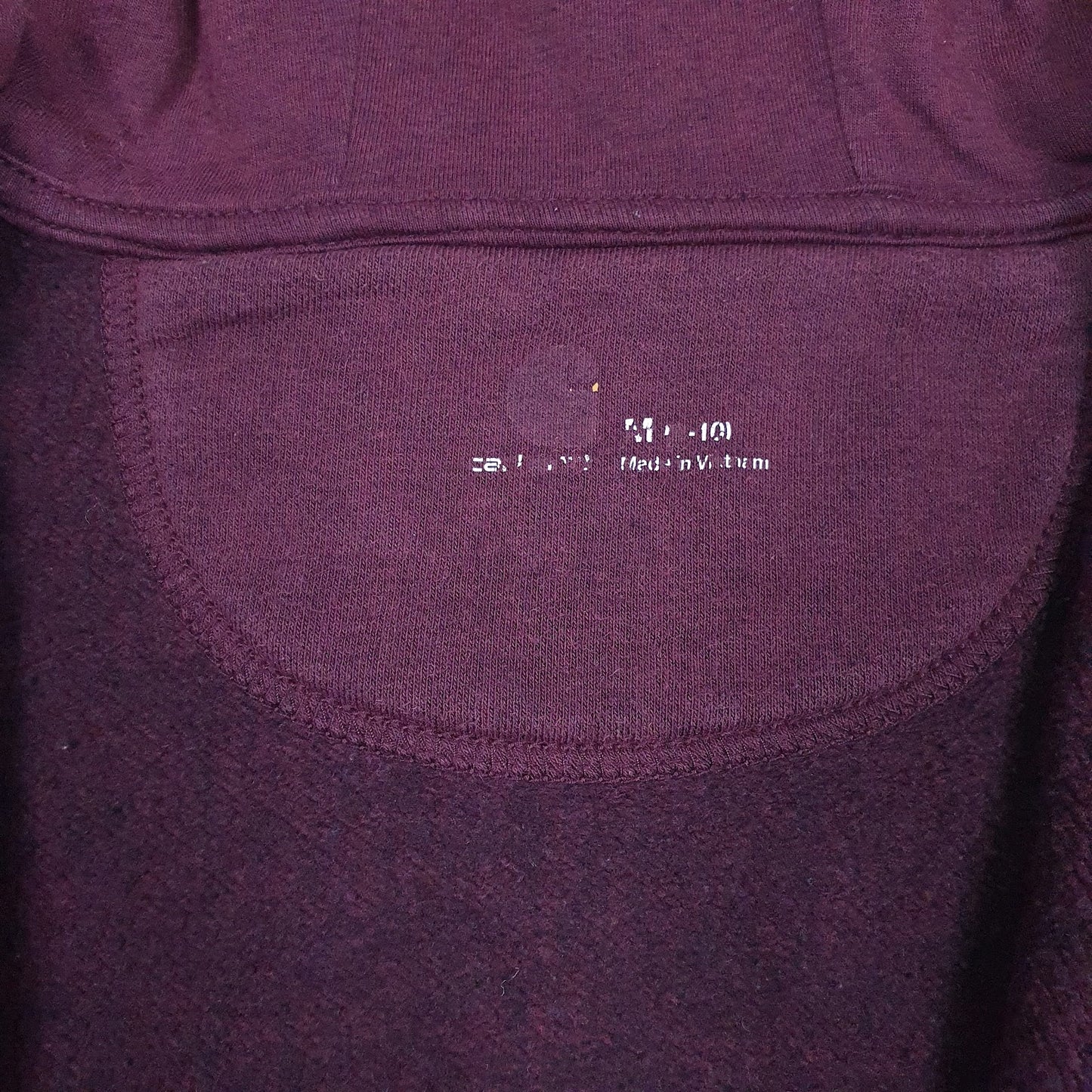 Womens Burgundy Carhartt  Full Zip Jumper