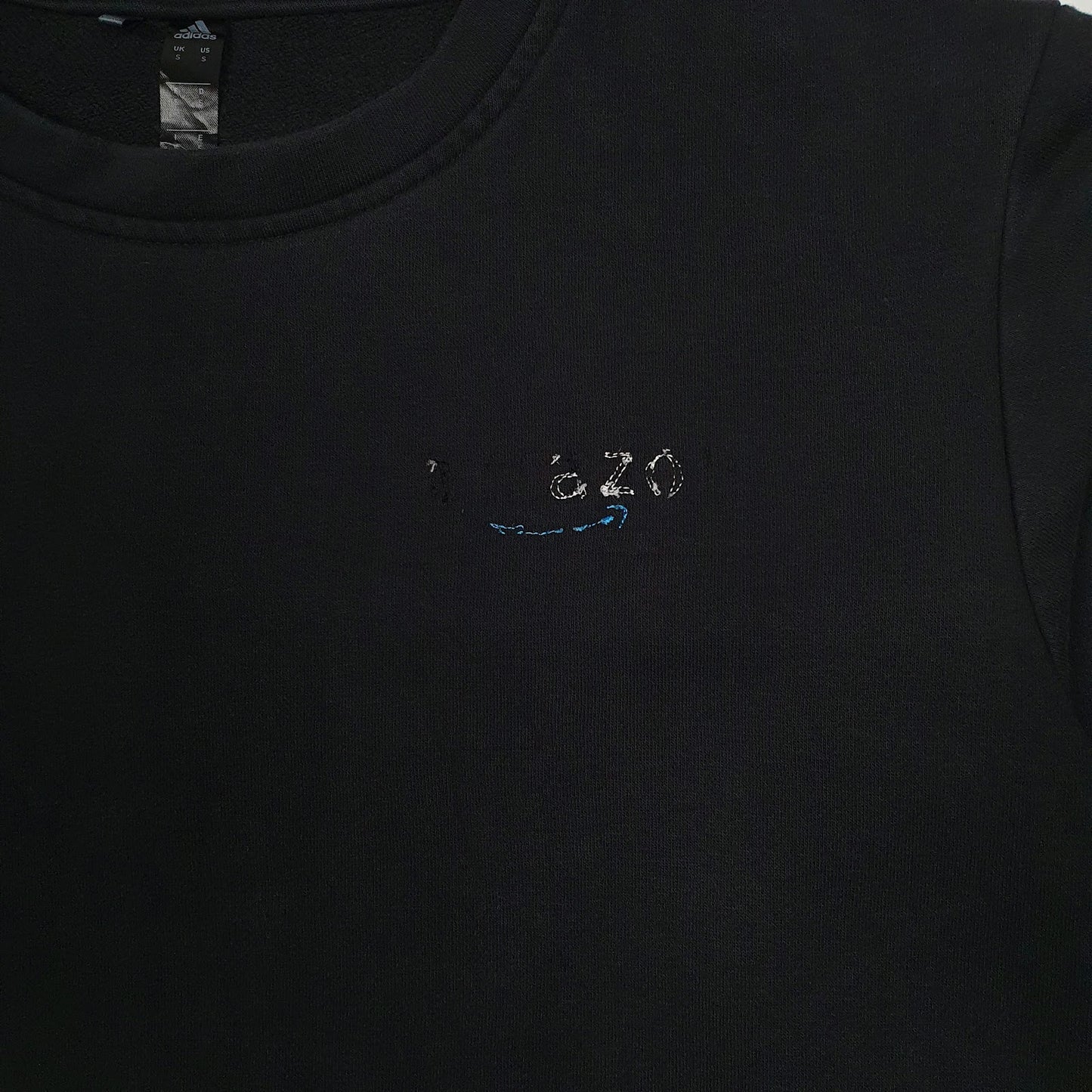 Mens Black Adidas  Crewneck Jumper