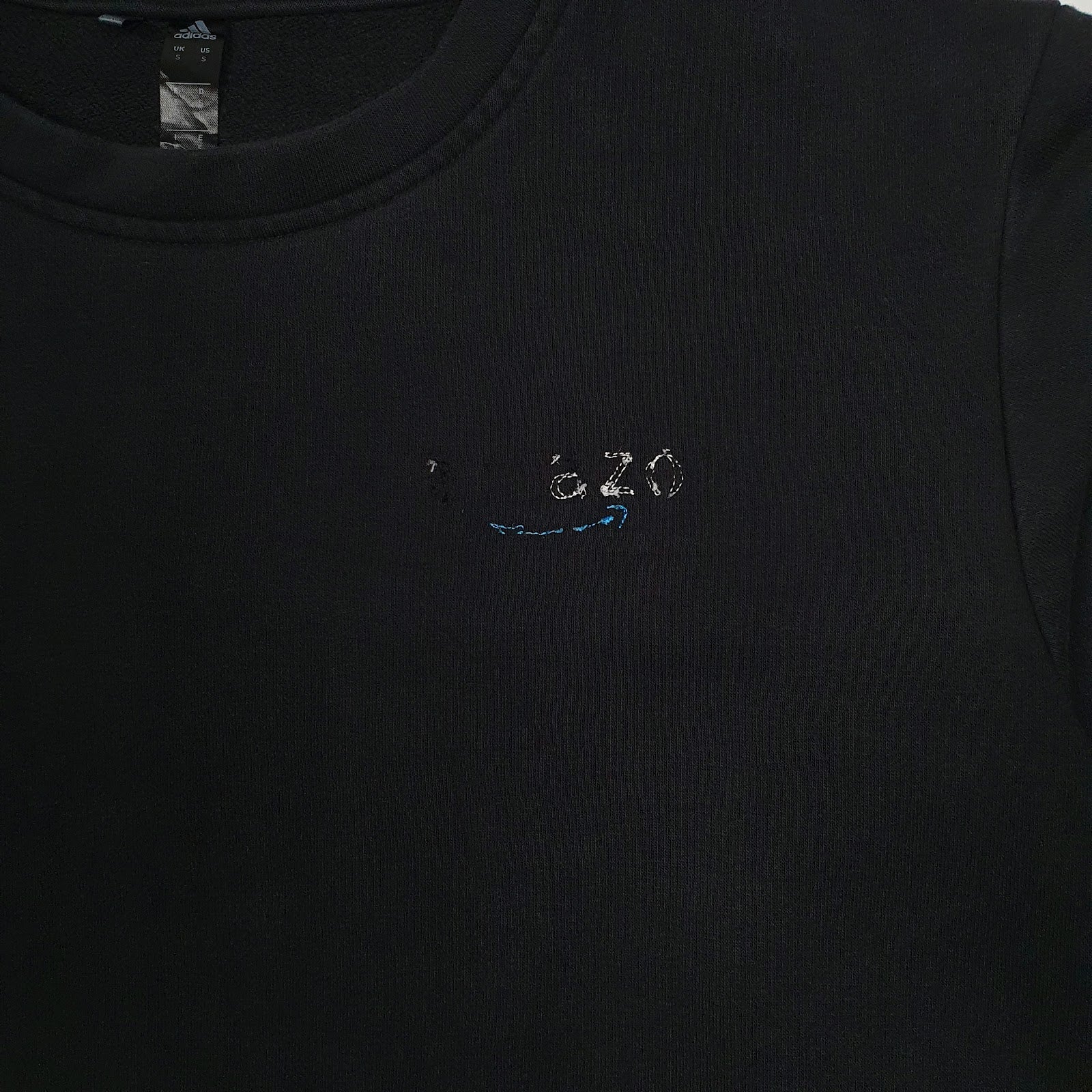 Mens Black Adidas  Crewneck Jumper