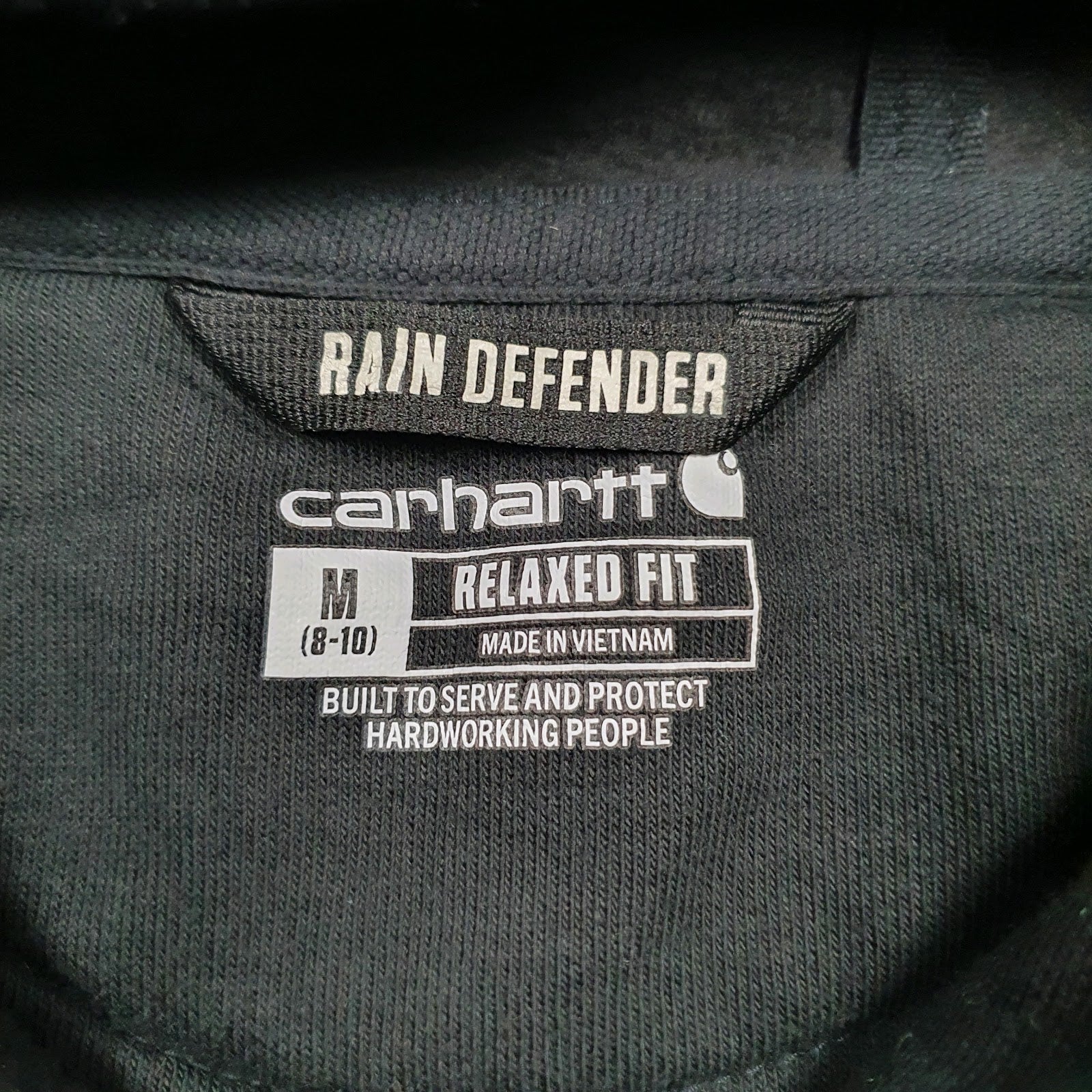 Womens Black Carhartt Relaxed Spellout Hoodie Jumper