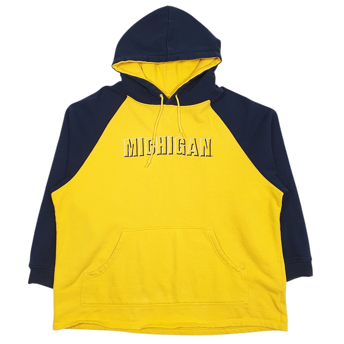Mens Yellow Champ Sports Michigan Hoodie Jumper
