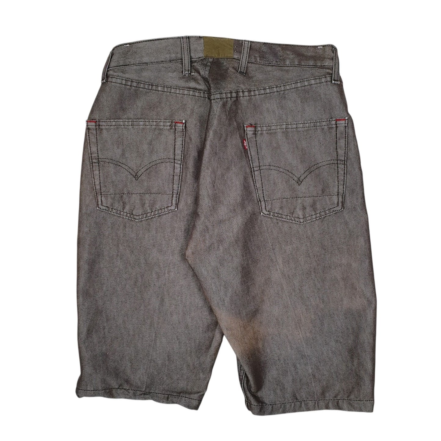 Mens Grey Levis Heritage Hoodie Shorts