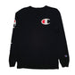 Mens Black Champion Lightweight Crewneck Jumper