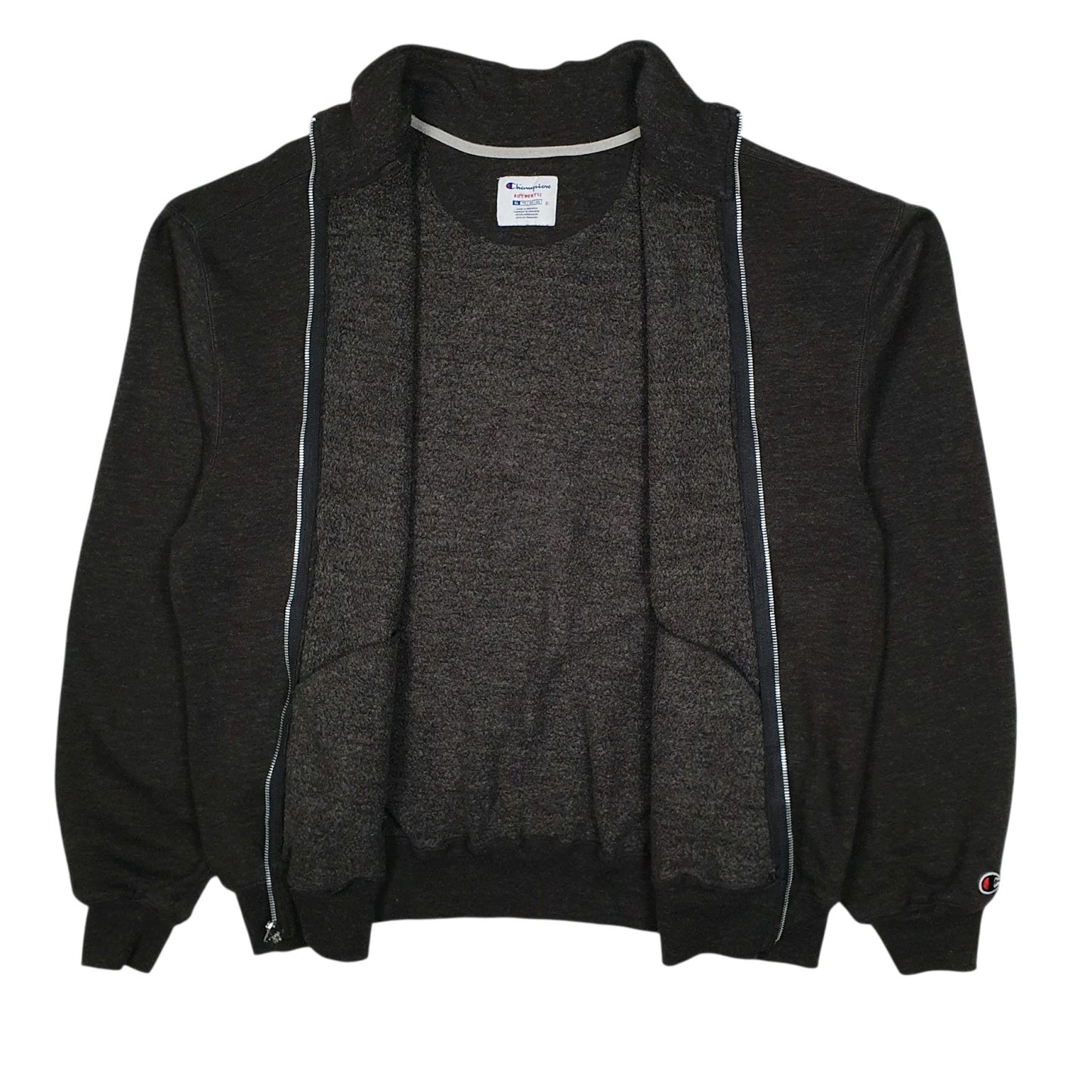 Mens Grey Champion  Full Zip Jumper