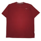 Mens Red Nike Active Wear Dri-Fit Short Sleeve T Shirt