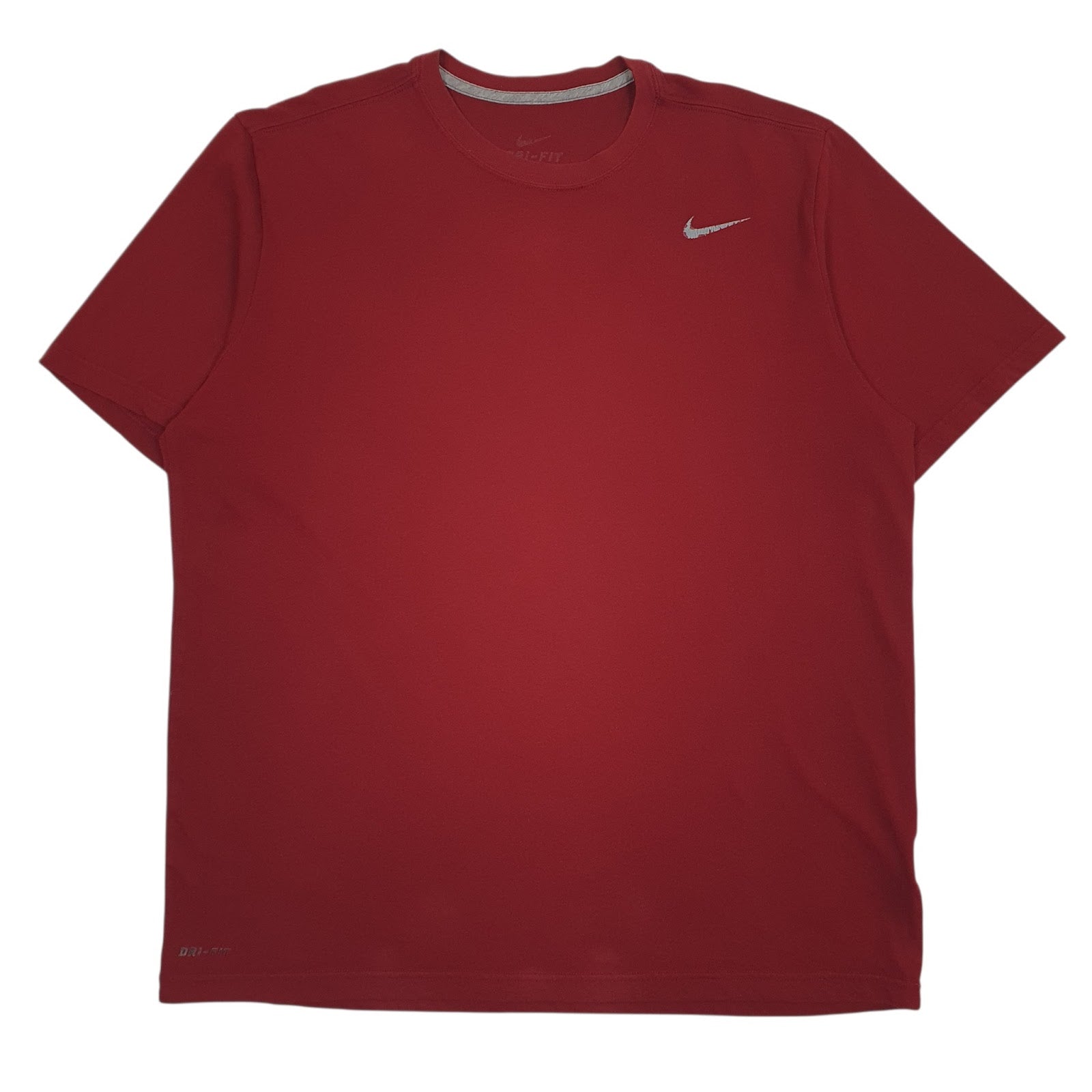 Mens Red Nike Active Wear Dri-Fit Short Sleeve T Shirt