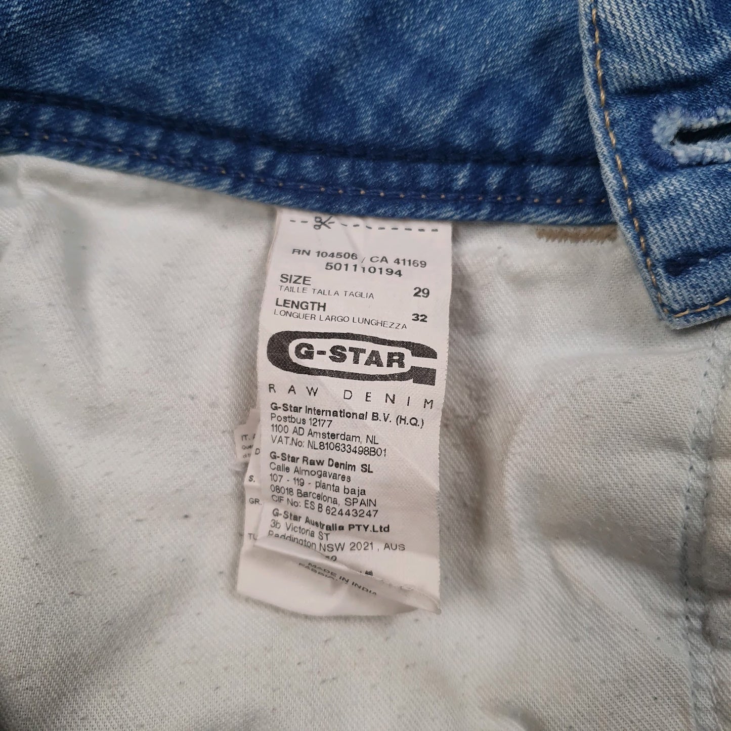 Womens Blue G-Star   Jeans
